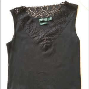 Lauren Jeans lace tank top